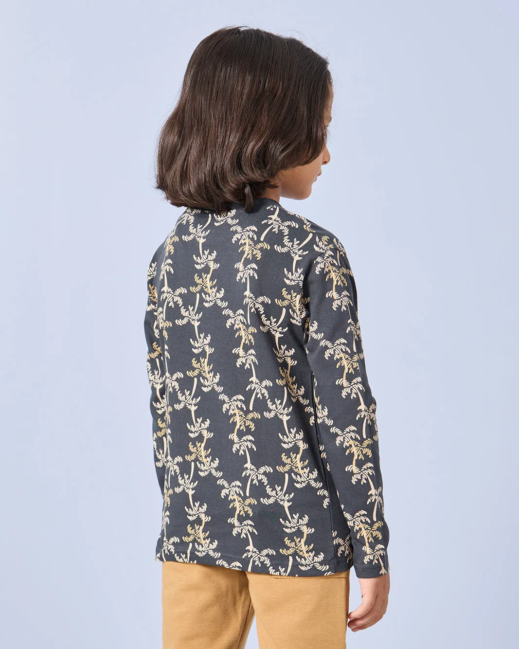 Boys Navy Printed T-Shirt sold by Redtag product image thumbnail 3