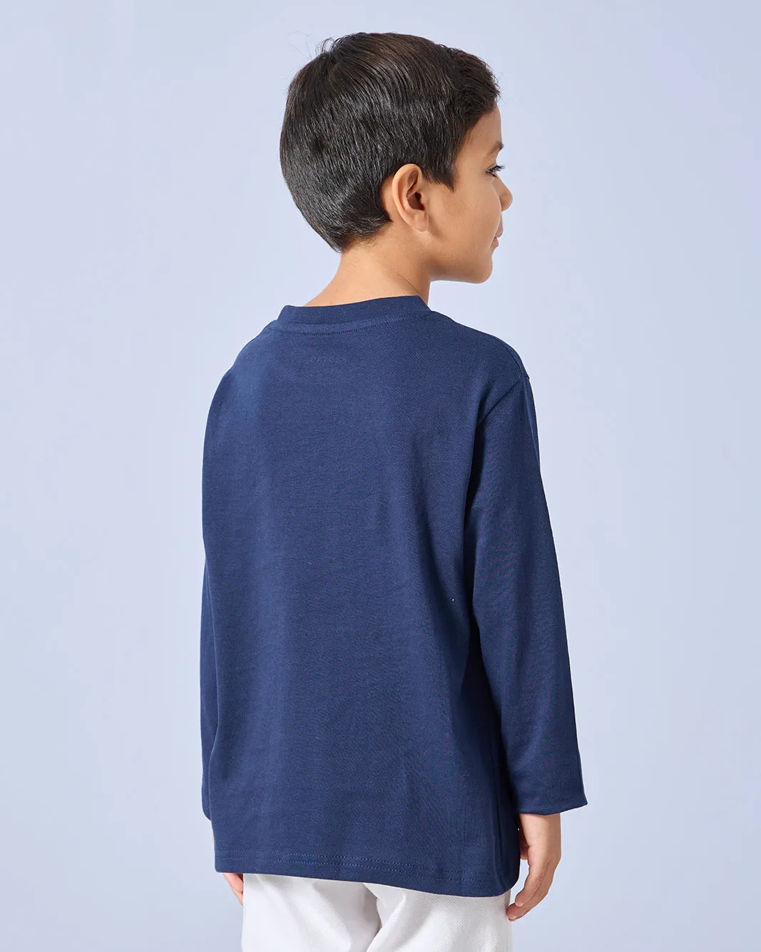 Boys Navy Urban Skate Print T-Shirt sold by Redtag product image thumbnail 3