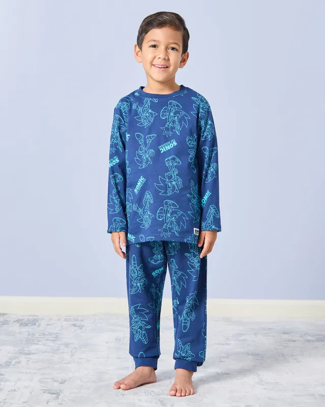 Boys Blue Sonic Pajama Set (2 Piece) sold by Redtag
