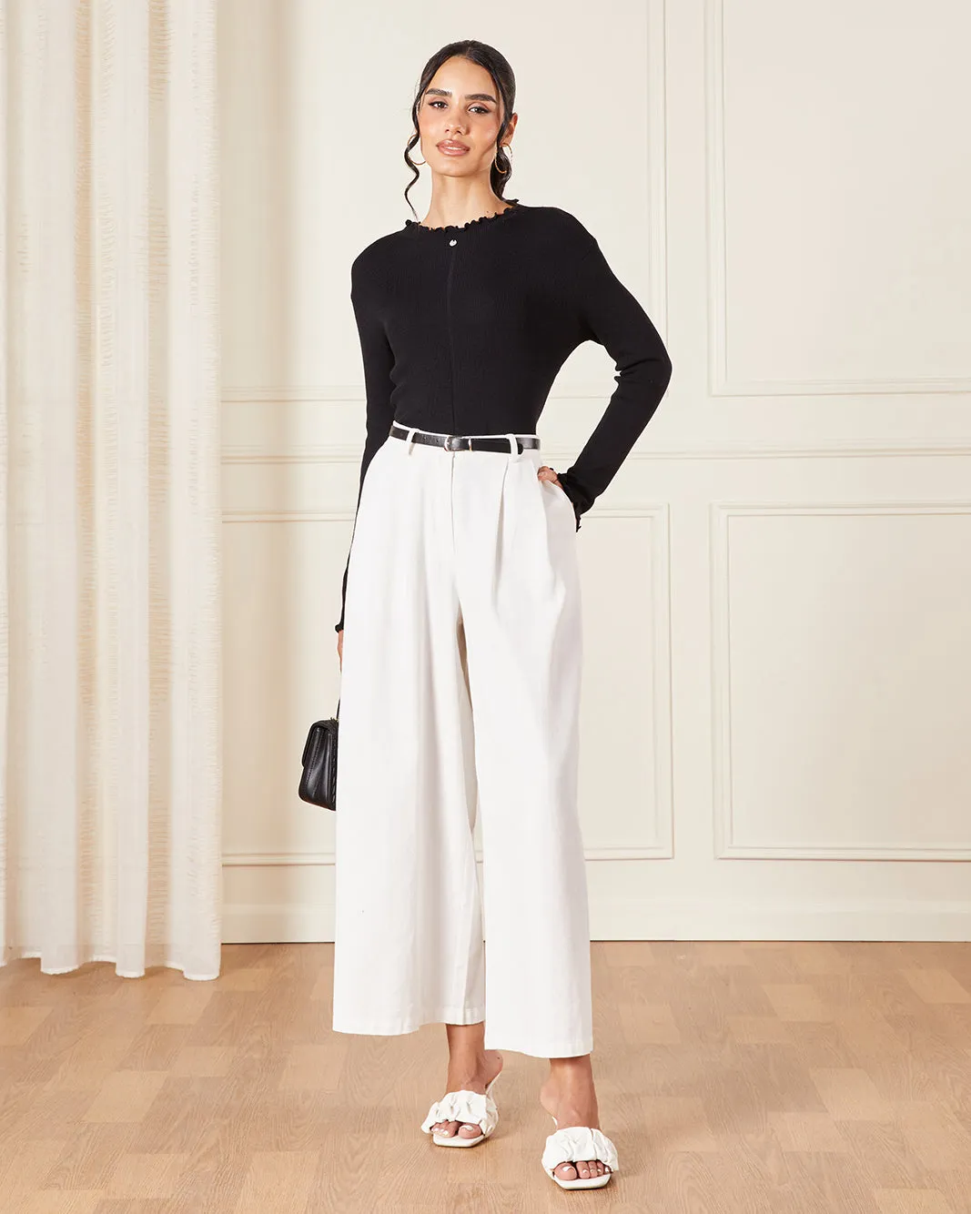 Women Black Knitted Top sold by Redtag product image thumbnail 2