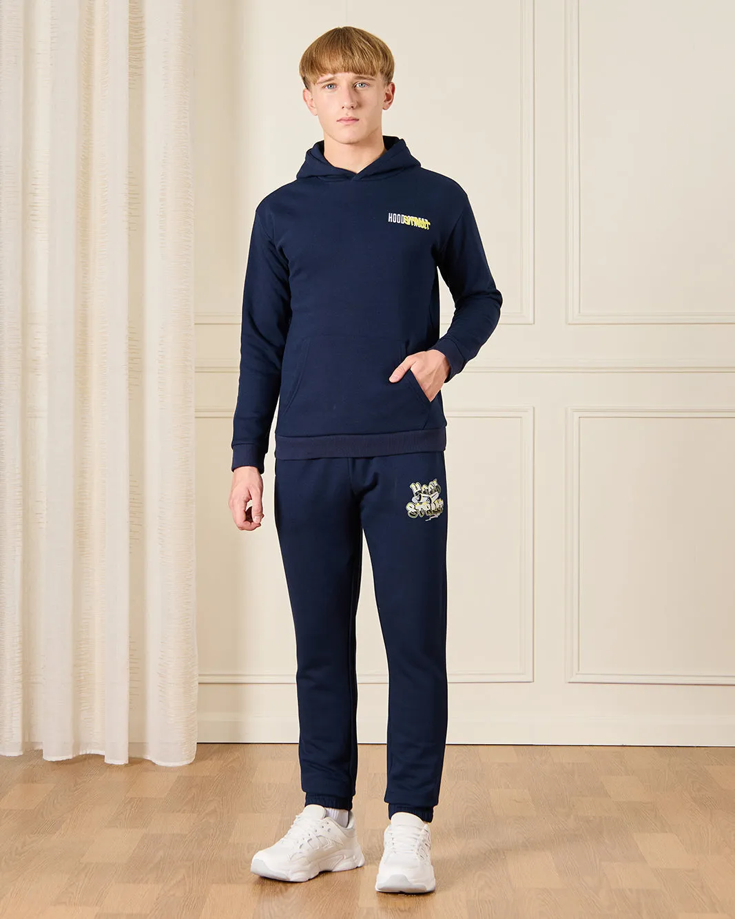 Senior Boys Navy Printed Active Pants sold by Redtag product image thumbnail 2