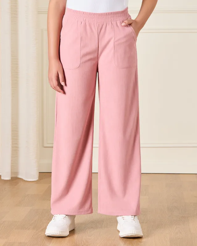 Senior Girls Pink Wide leg  Pants sold by Redtag
