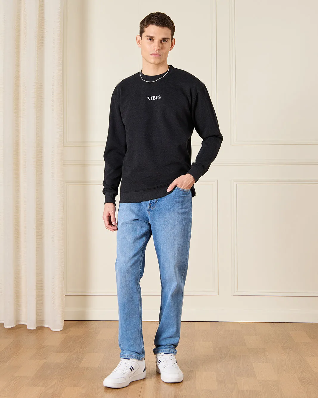 Men Navy Lounge T-Shirt sold by Redtag product image thumbnail 2