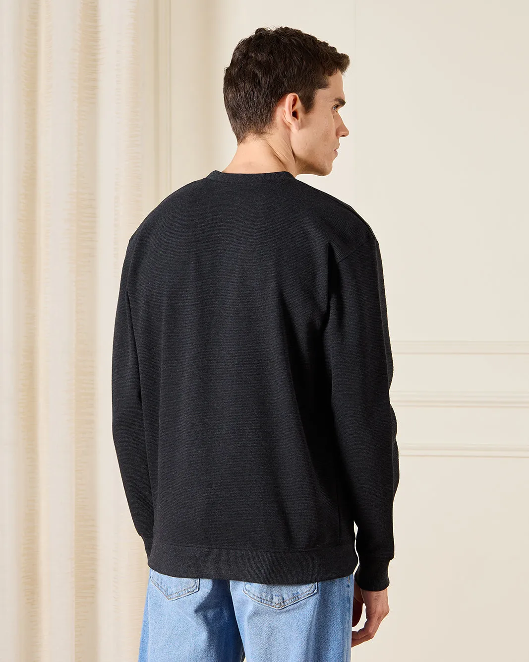 Men Navy Lounge T-Shirt sold by Redtag product image thumbnail 3