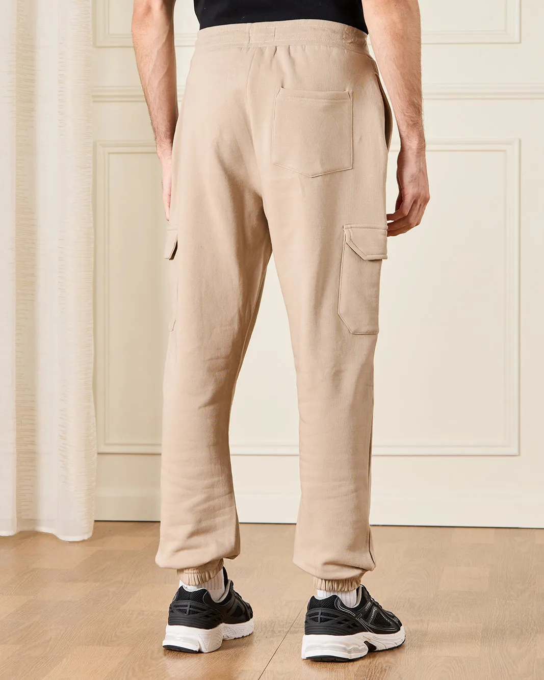 Men Brown Solid Active Pants sold by Redtag product image thumbnail 3