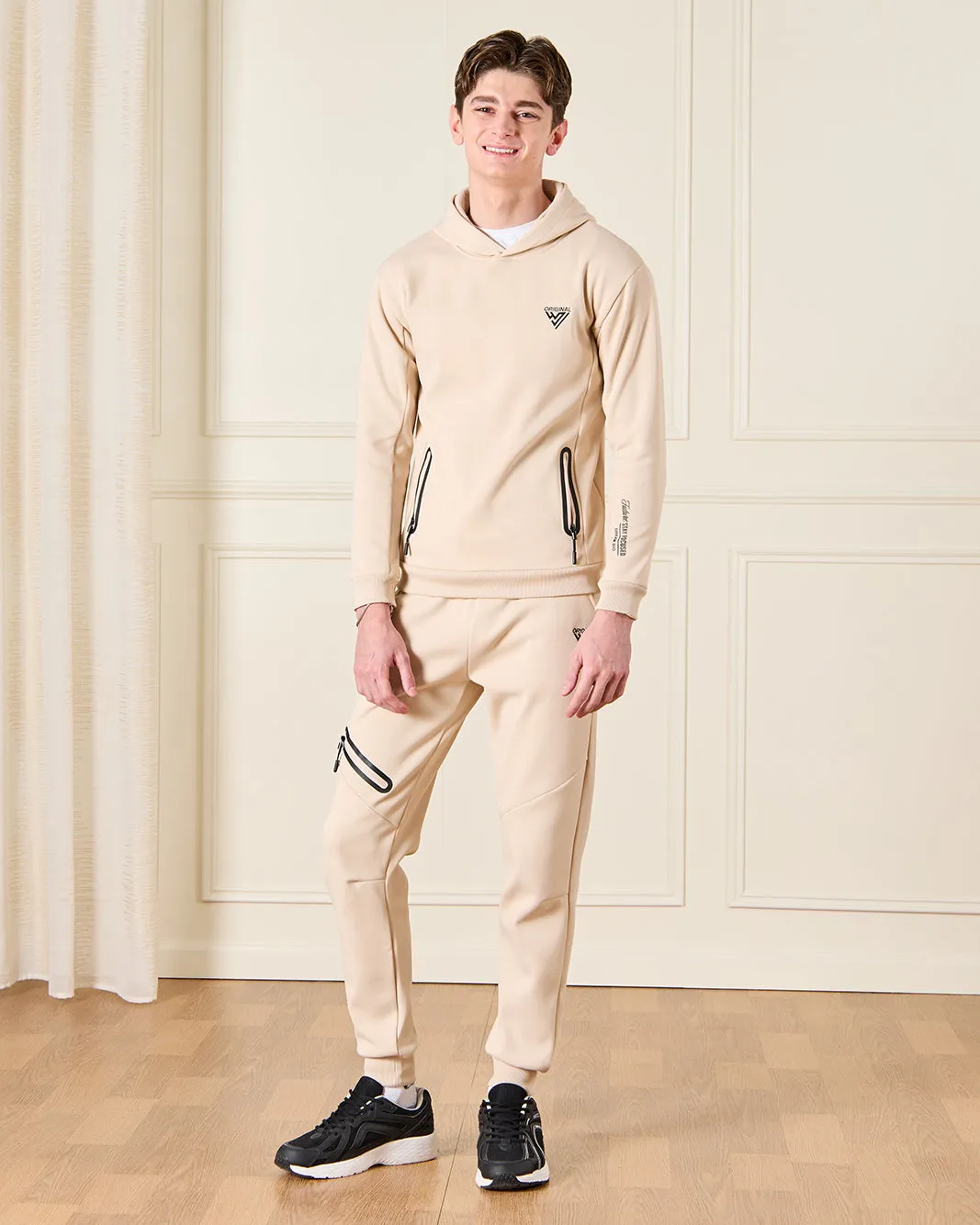 Senior Boys Beige Embellished Active Pants sold by Redtag product image thumbnail 2