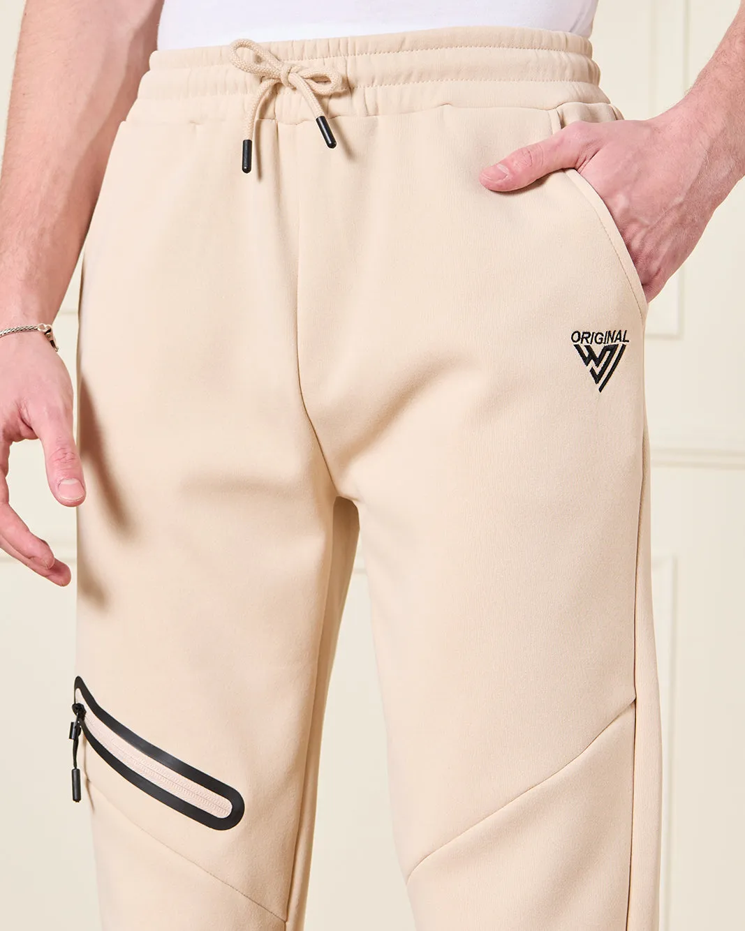 Senior Boys Beige Embellished Active Pants sold by Redtag product image thumbnail 4