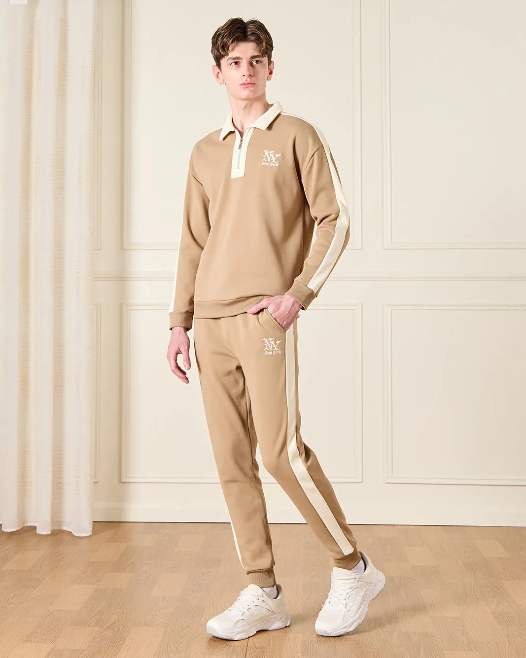 Senior Boys Beige Embellished Active Pants sold by Redtag product image thumbnail 2