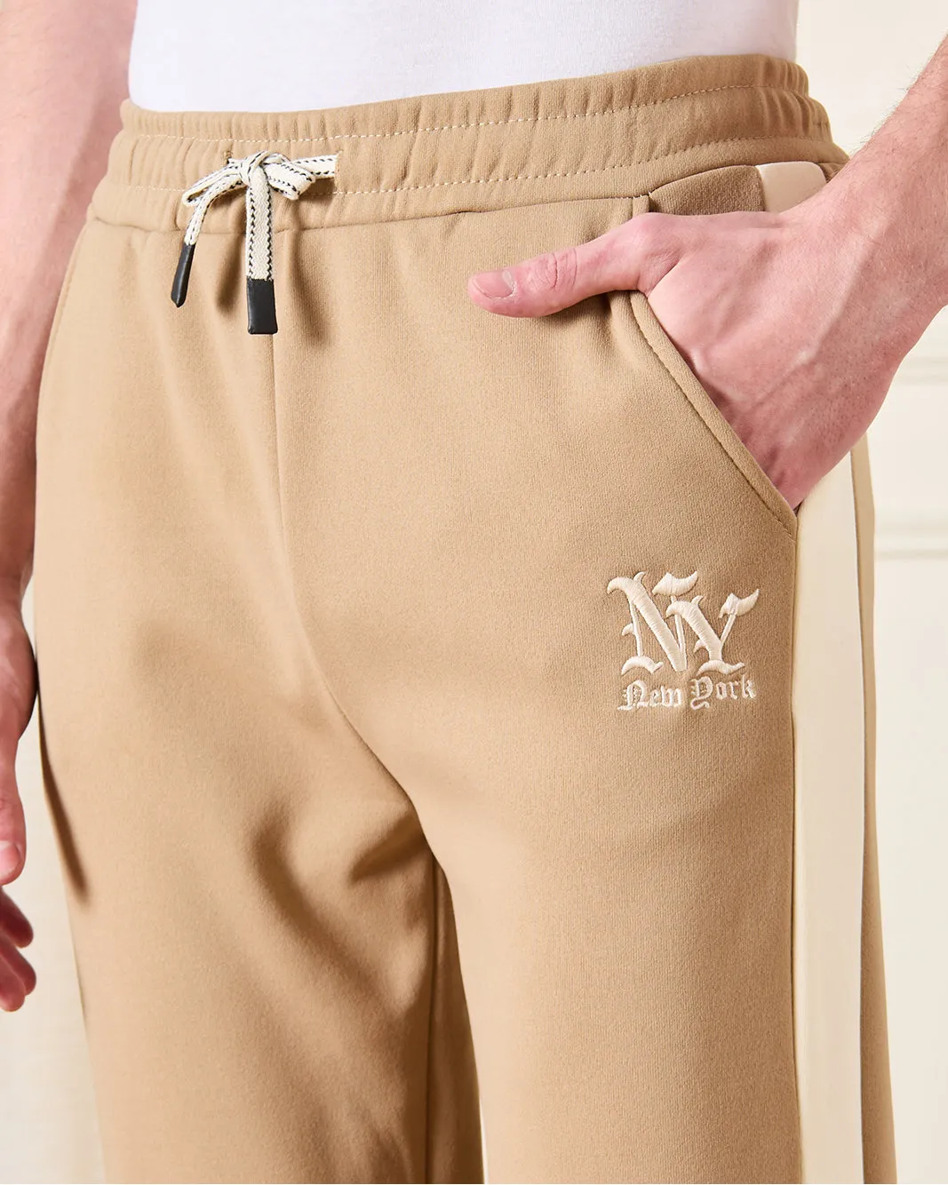 Senior Boys Beige Embellished Active Pants sold by Redtag product image thumbnail 4