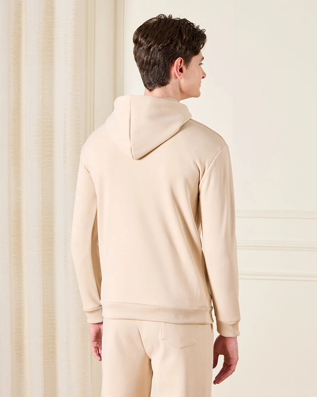 Senior Boys Beige Hooded Sweatshirt sold by Redtag product image thumbnail 3