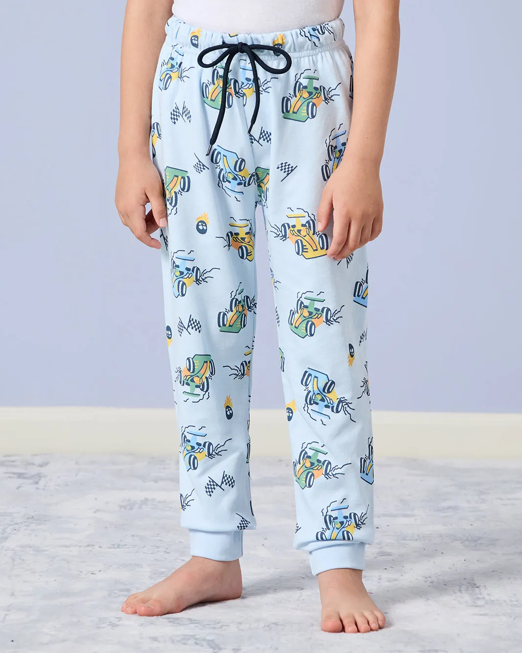 Boys Blue Cars Print Pyjama Set (2 Piece) sold by Redtag product image thumbnail 3
