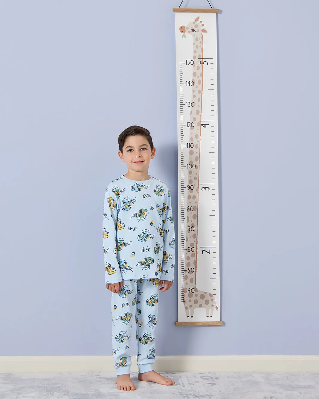 Boys Blue Cars Print Pyjama Set (2 Piece) sold by Redtag product image thumbnail 5