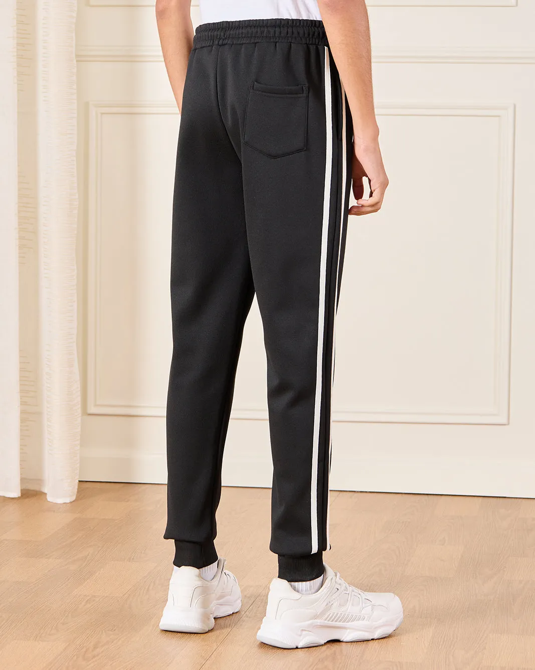 Senior Boys Black Printed Active Pants sold by Redtag product image thumbnail 3