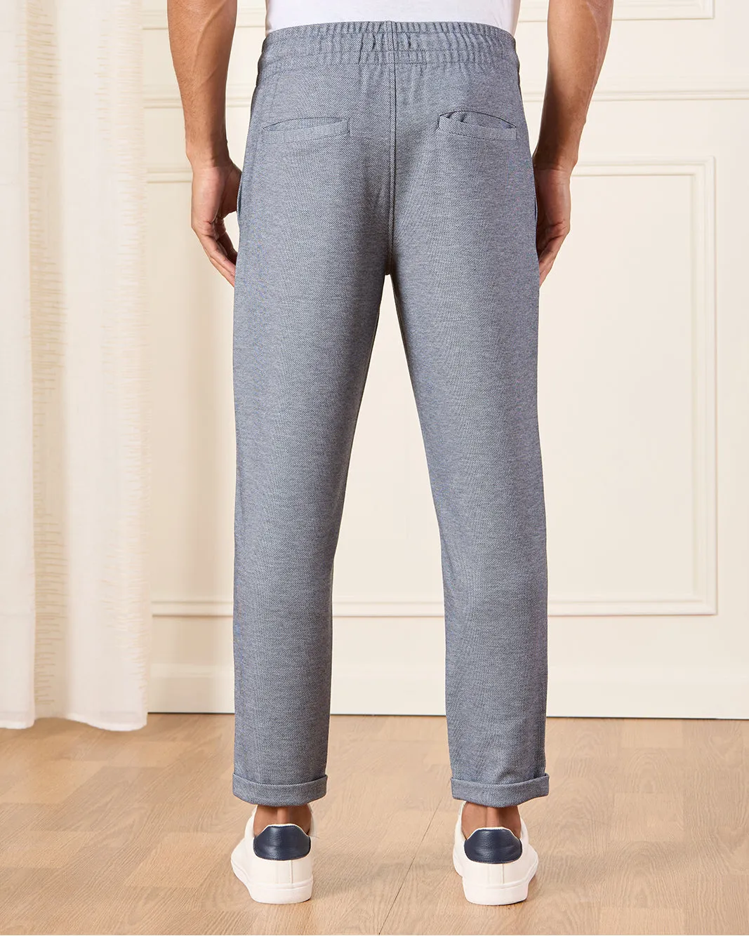 Men Grey Smart Track Pants sold by Redtag product image thumbnail 3