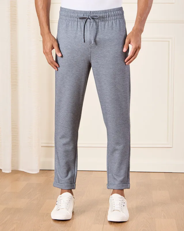 Men Grey Smart Track Pants sold by Redtag