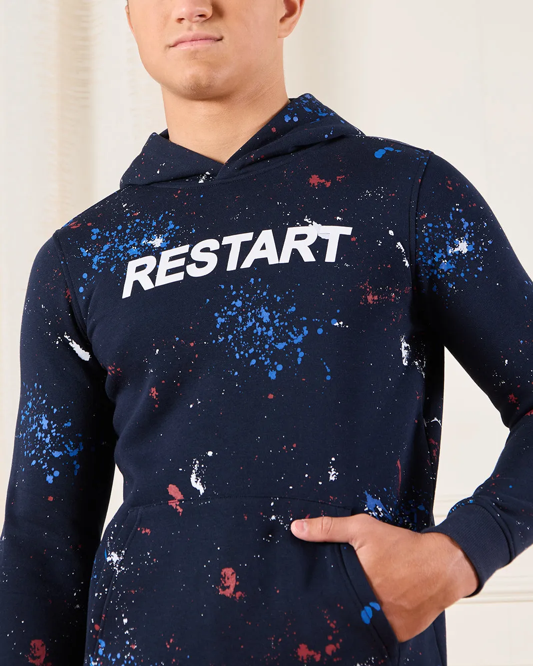 Senior Boys Navy Printed Sweatshirt sold by Redtag product image thumbnail 4