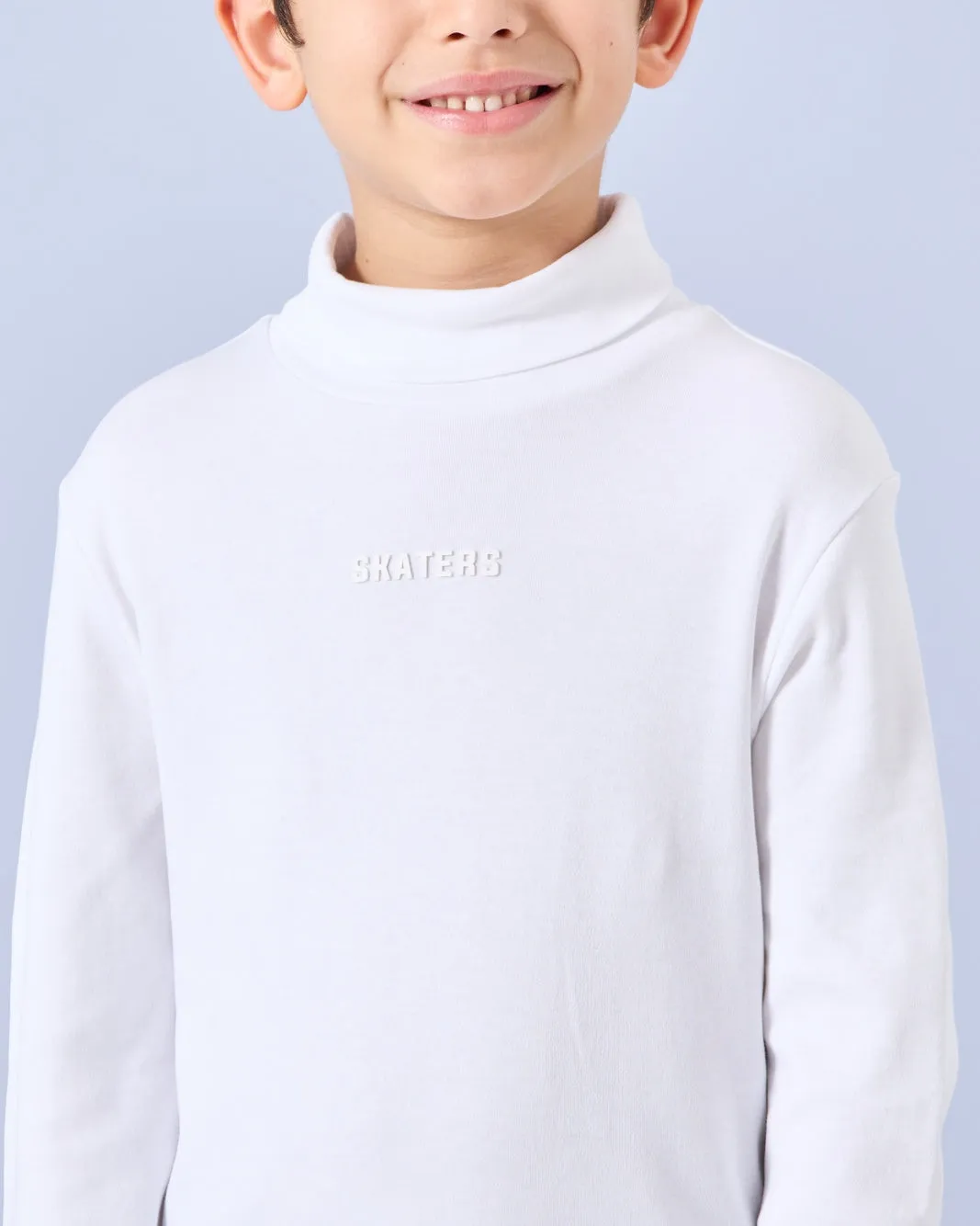Boys White High Neck Skaters T-Shirt sold by Redtag product image thumbnail 4