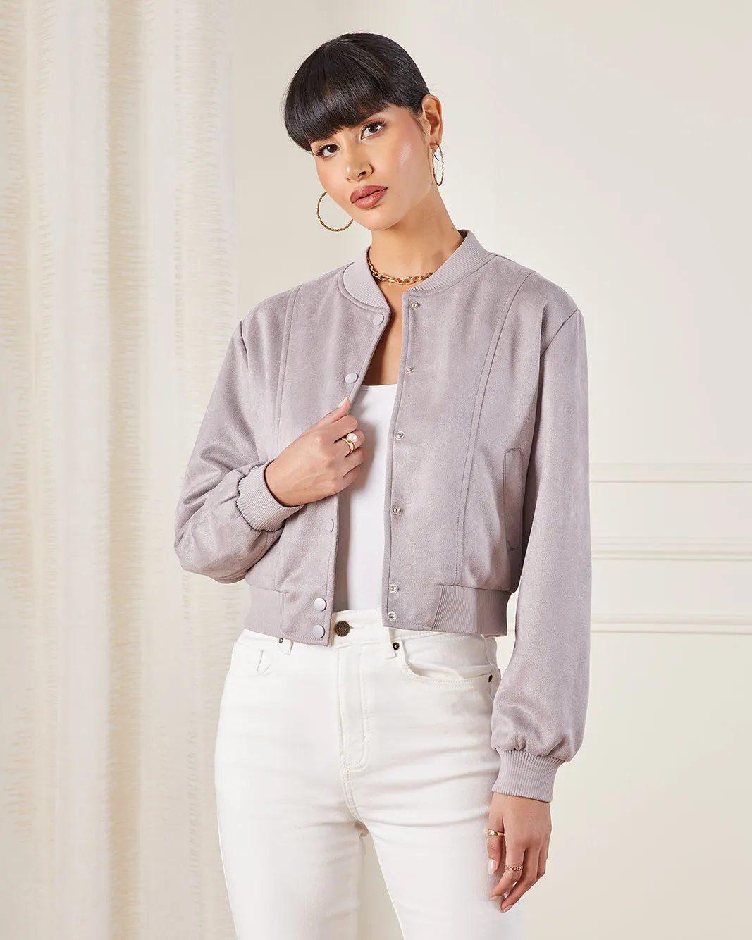 Women’s Suede Bomber Jacket sold by Redtag