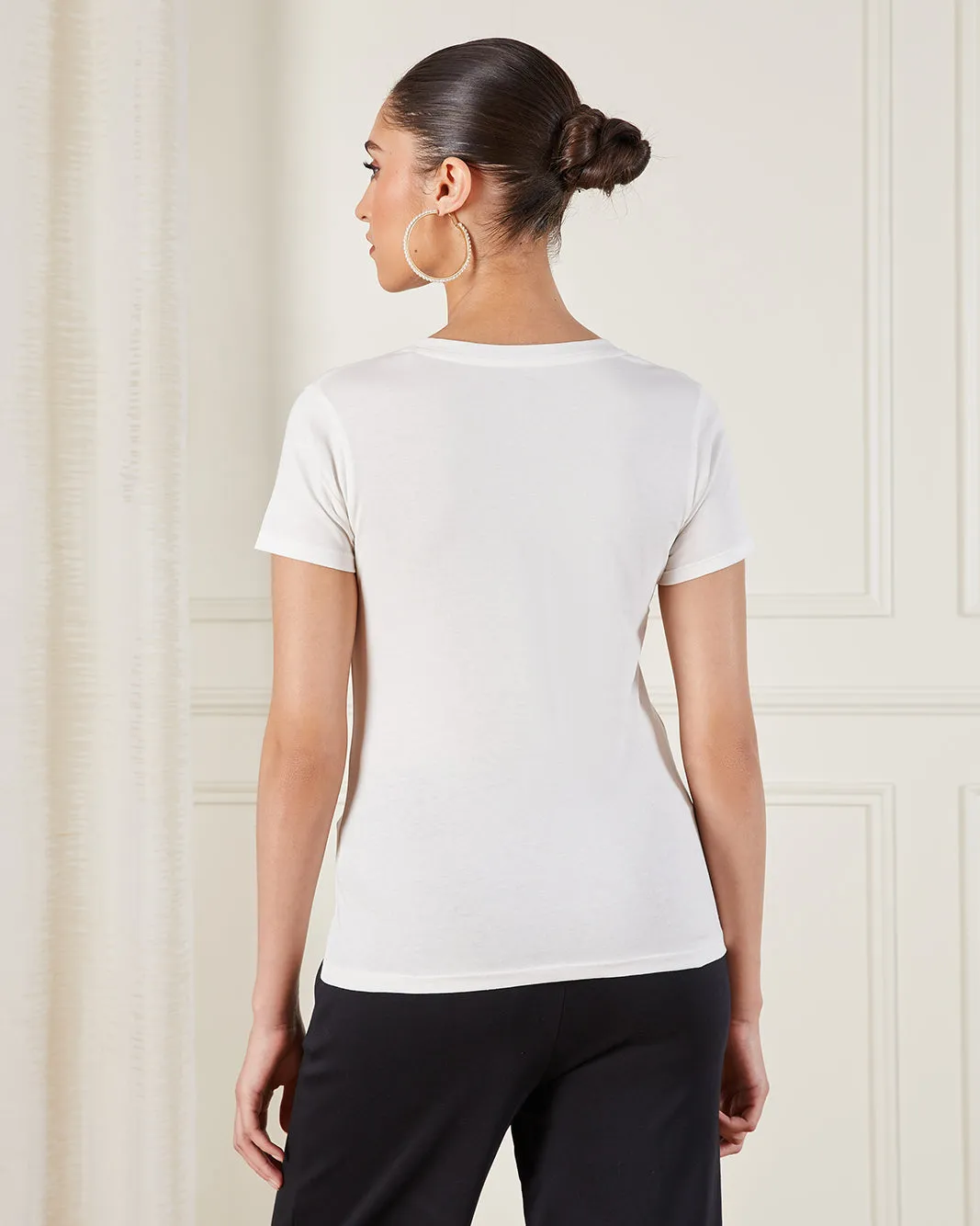 Women White Printed T-Shirt sold by Redtag product image thumbnail 3