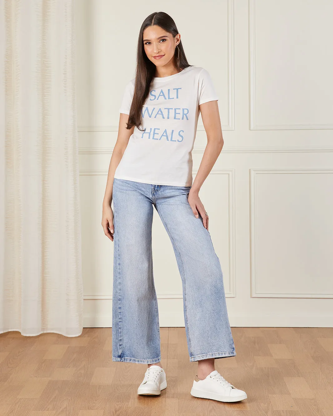 Women White Printed T-Shirt sold by Redtag product image thumbnail 2