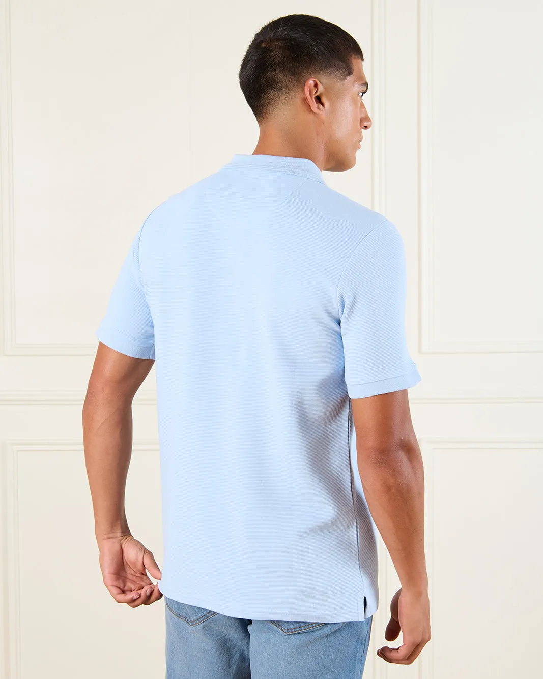 Men Blue Polo Shirt sold by Redtag product image thumbnail 3