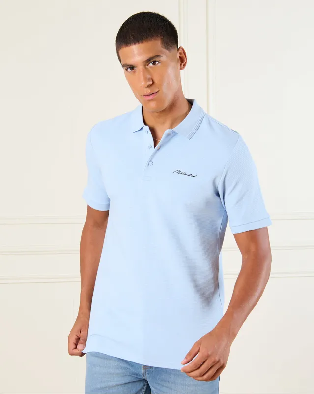 Men Blue Polo Shirt sold by Redtag