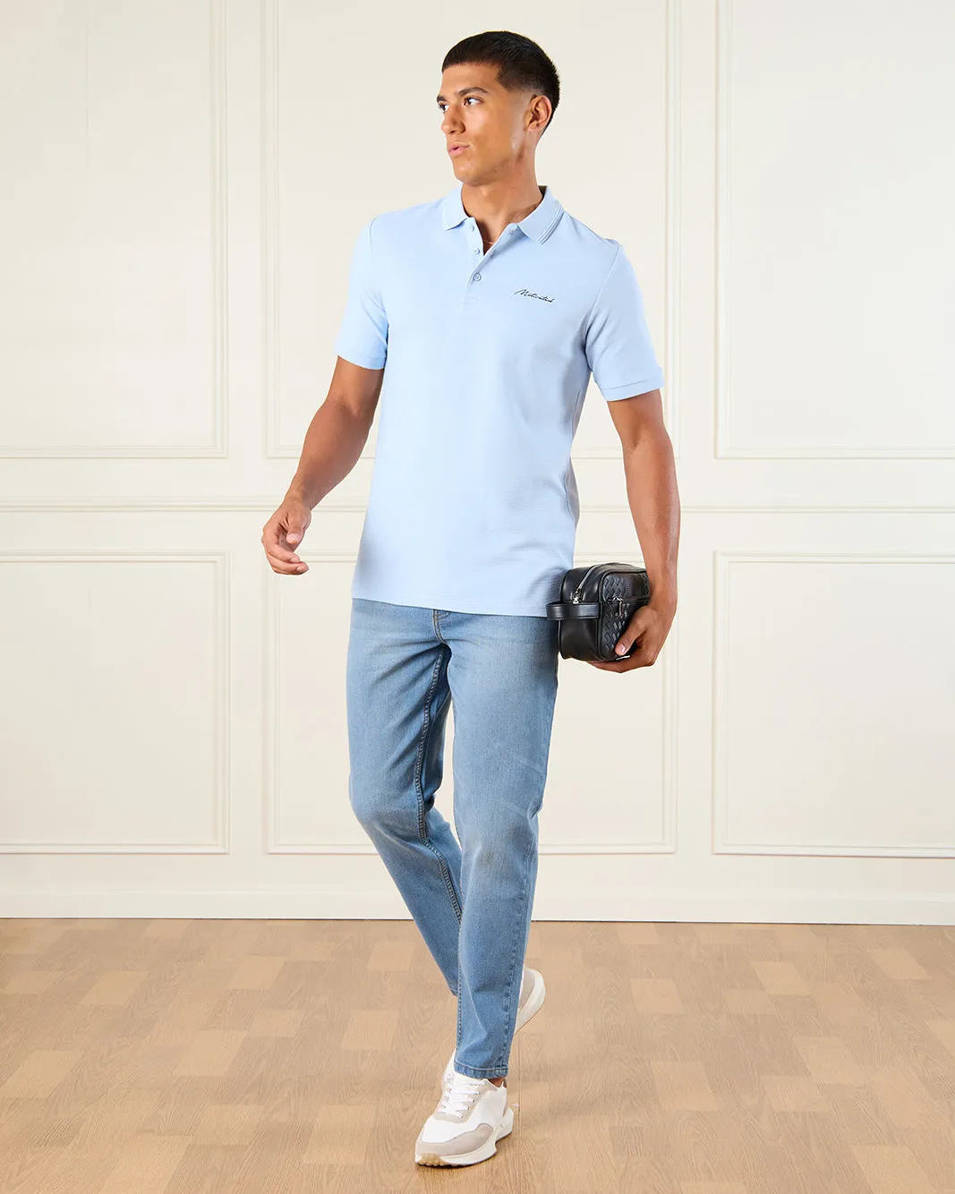 Men Blue Polo Shirt sold by Redtag product image thumbnail 2