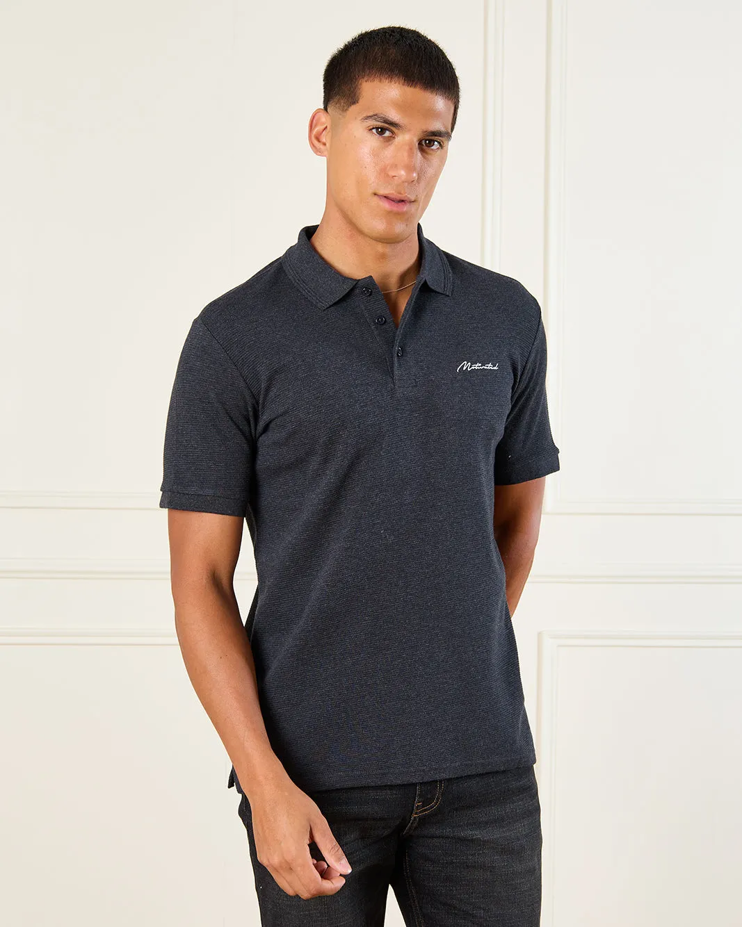 Men Black Polo Shirt sold by Redtag
