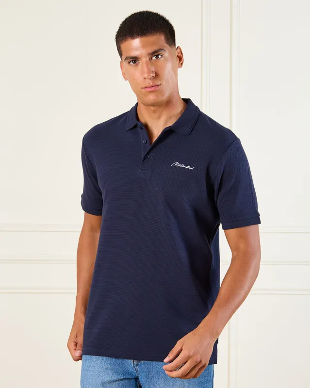 Men Navy Polo Shirt sold by Redtag