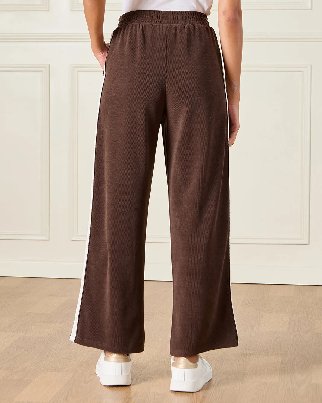 Women Brown Wide Leg Active Pants sold by Redtag product image thumbnail 3