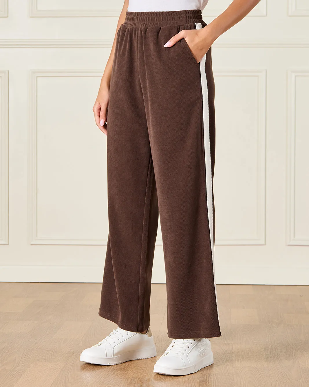 Women Brown Wide Leg Active Pants sold by Redtag