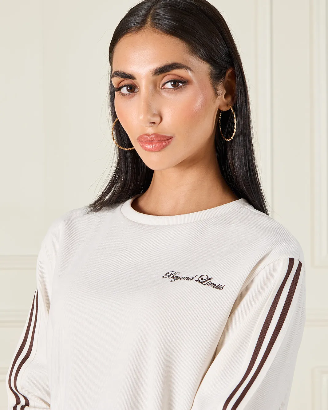 Women Ivory Embellished Sweatshirt sold by Redtag product image thumbnail 4