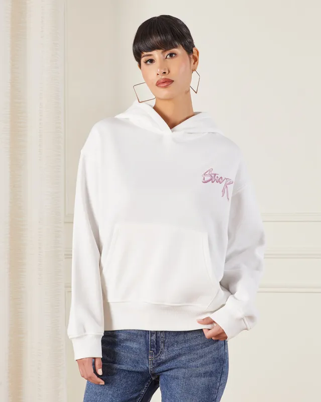 Women Pink Hooded Sweatshirt sold by Redtag