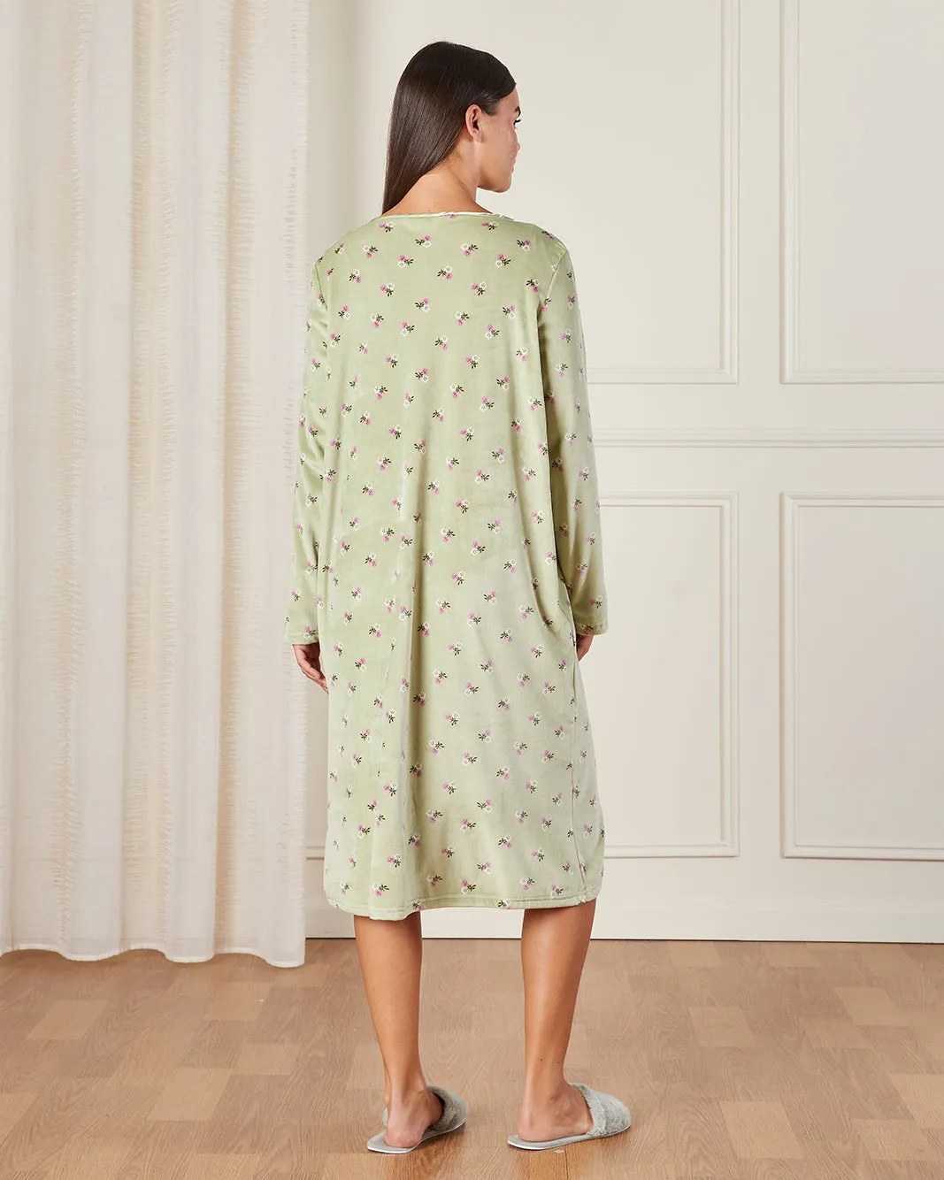 Women Green Floral Print Nightgown sold by Redtag product image thumbnail 3