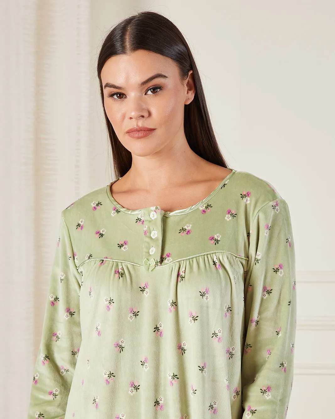 Women Green Floral Print Nightgown sold by Redtag product image thumbnail 2
