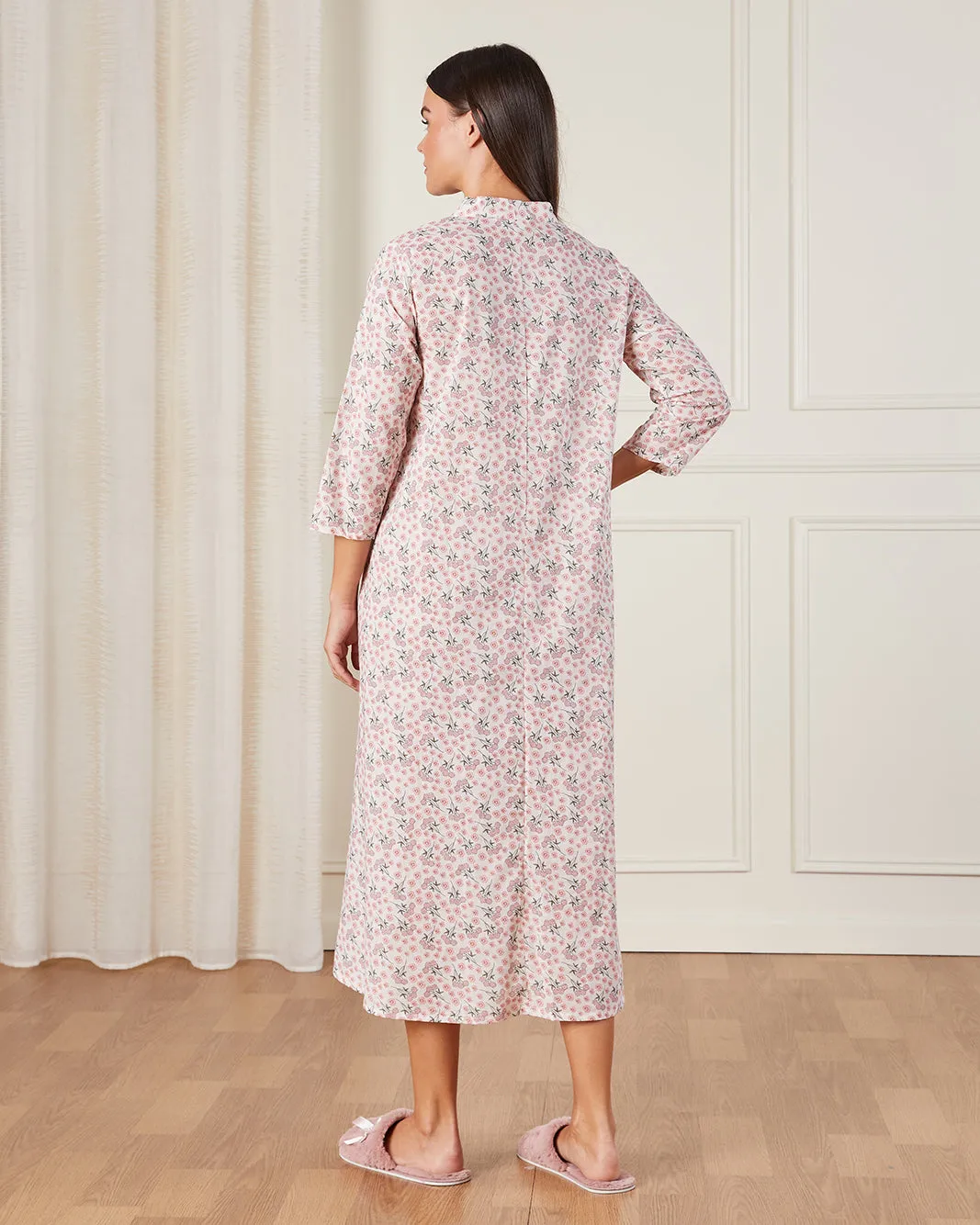 Women Pink Floral Printed Nightgown sold by Redtag product image thumbnail 3