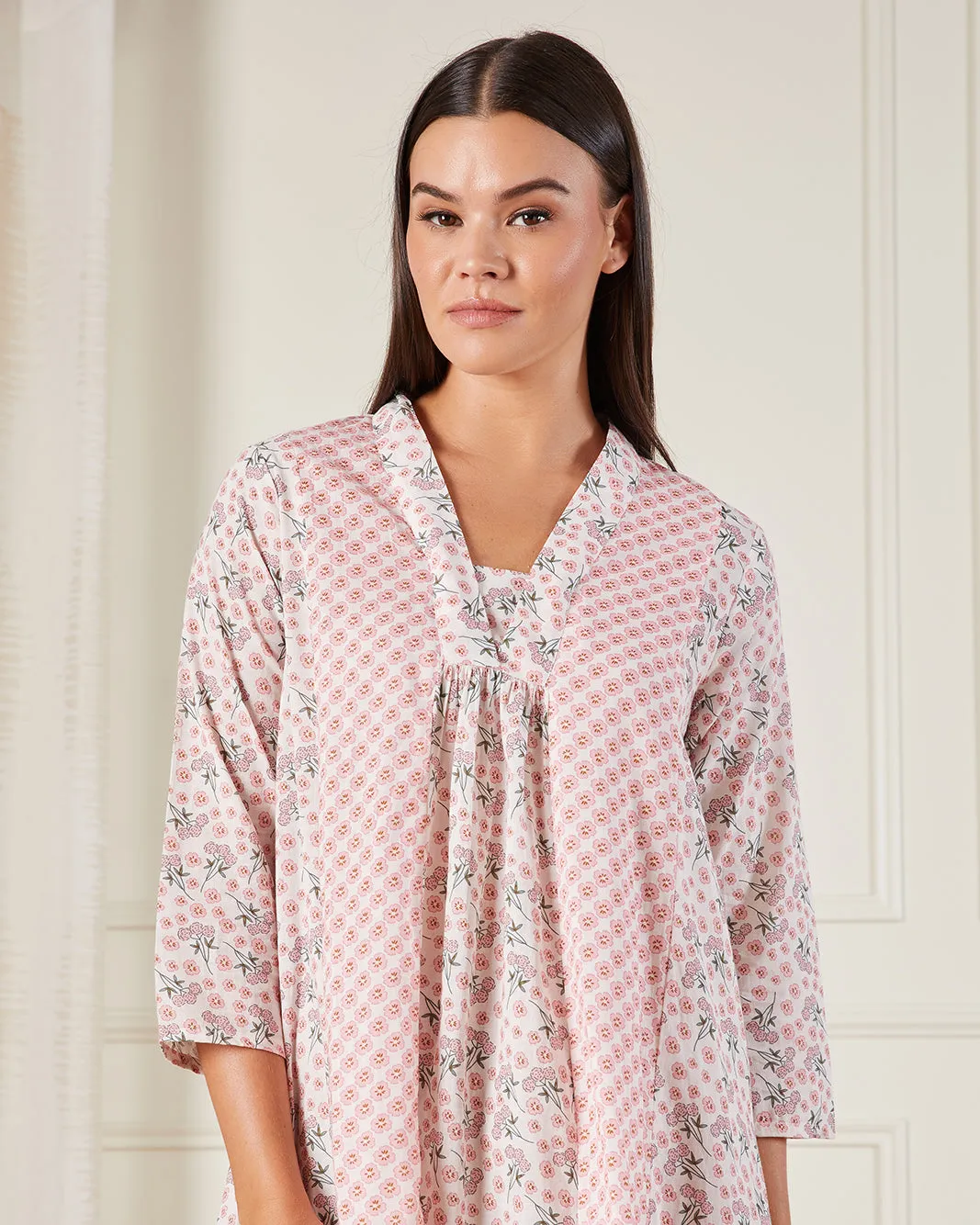 Women Pink Floral Printed Nightgown sold by Redtag product image thumbnail 2