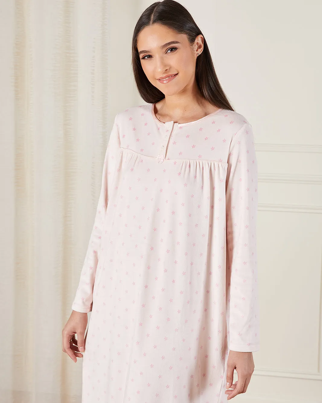 Women Pink Hearts Allover Print Nightgown sold by Redtag product image thumbnail 2