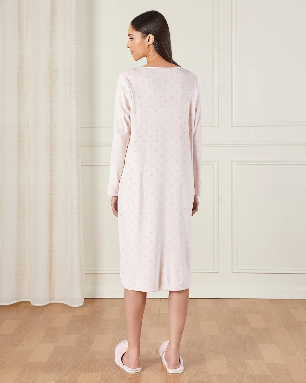 Women Pink Hearts Allover Print Nightgown sold by Redtag product image thumbnail 3