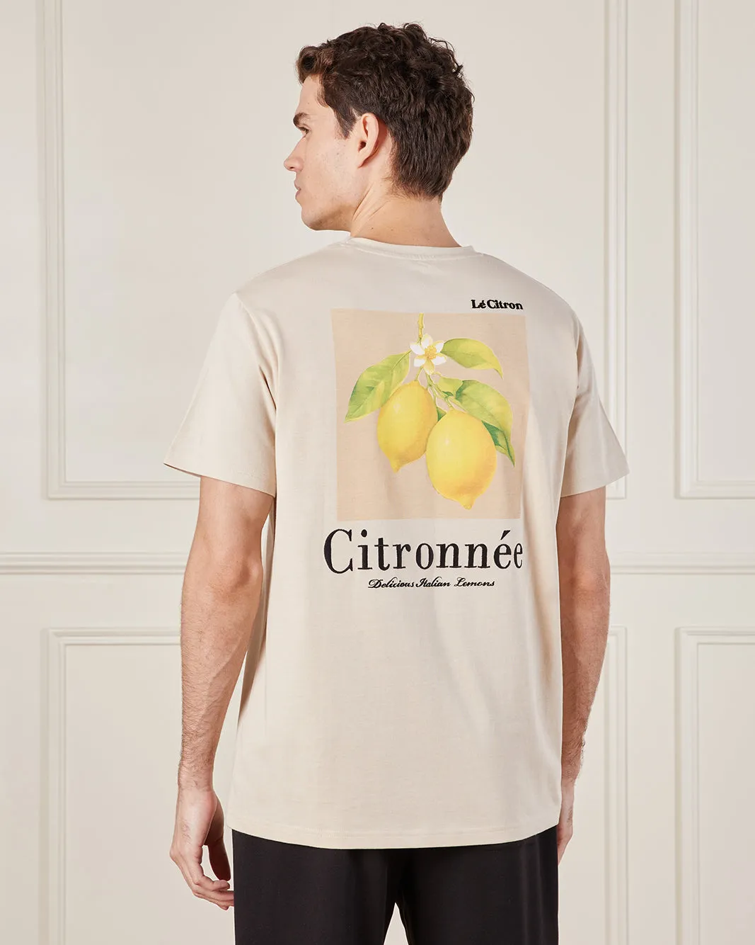 Men Beige Graphic T-Shirt sold by Redtag product image thumbnail 3