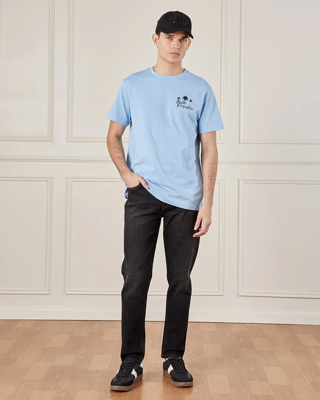 Men Blue Graphic T-Shirt sold by Redtag product image thumbnail 2