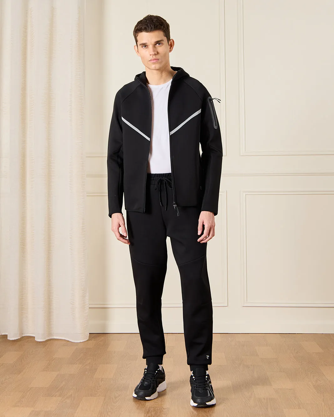 Men Black Active Pants sold by Redtag product image thumbnail 2