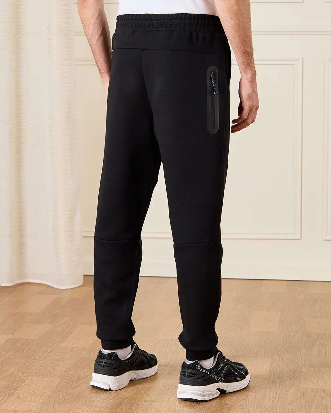 Men Black Active Pants sold by Redtag product image thumbnail 3