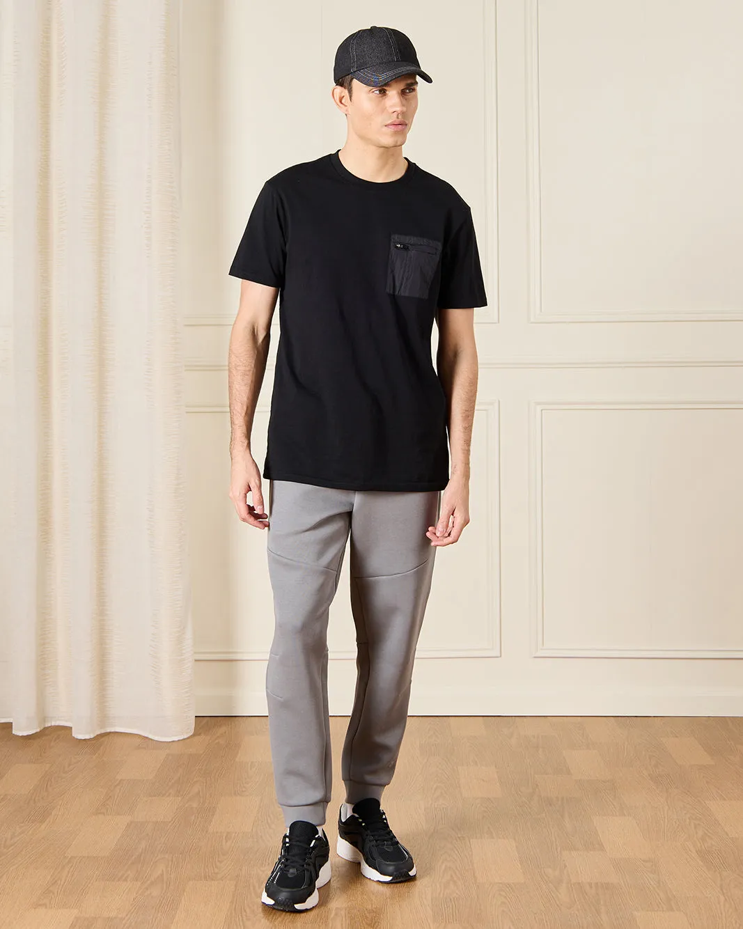 Men Grey Active Pants sold by Redtag product image thumbnail 2