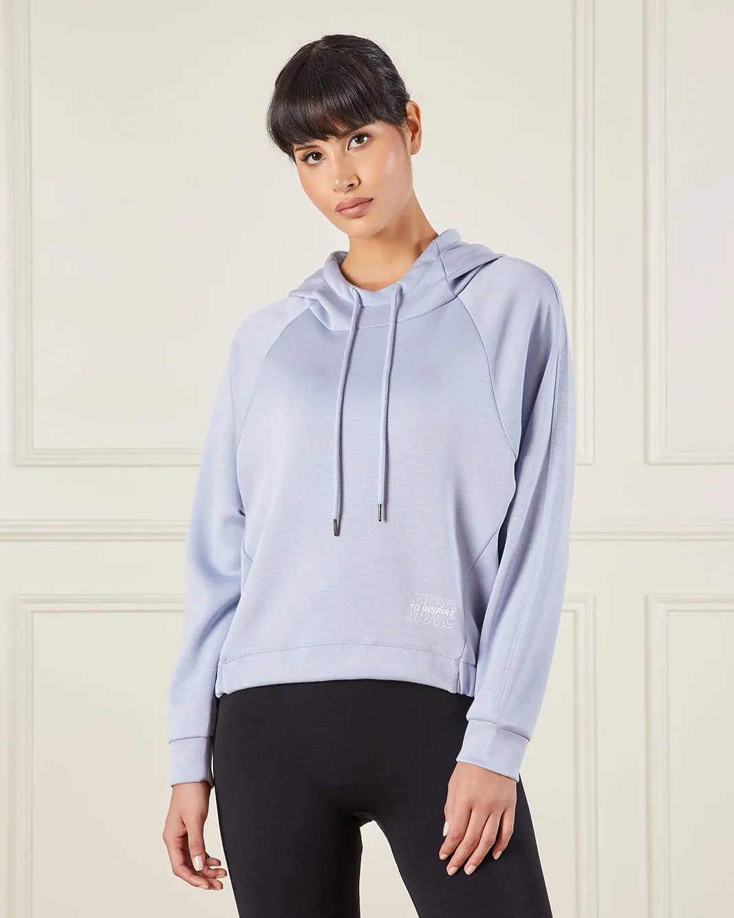 Women Blue Hooded Active Sweatshirt sold by Redtag