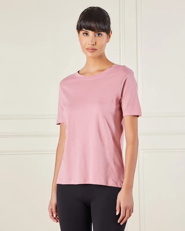 Women Mauve Basic T-shirt sold by Redtag