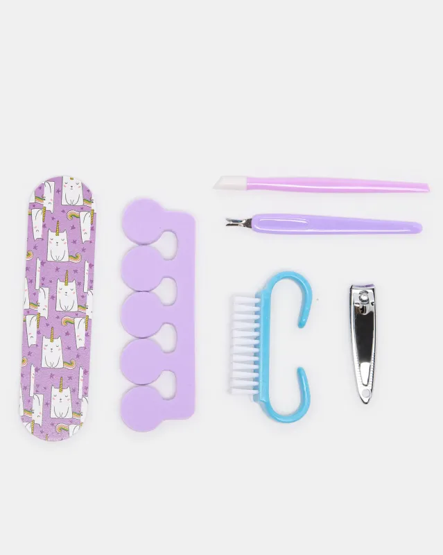 Women Purple Manicure And Pedicure Set (6 Piece) sold by Redtag