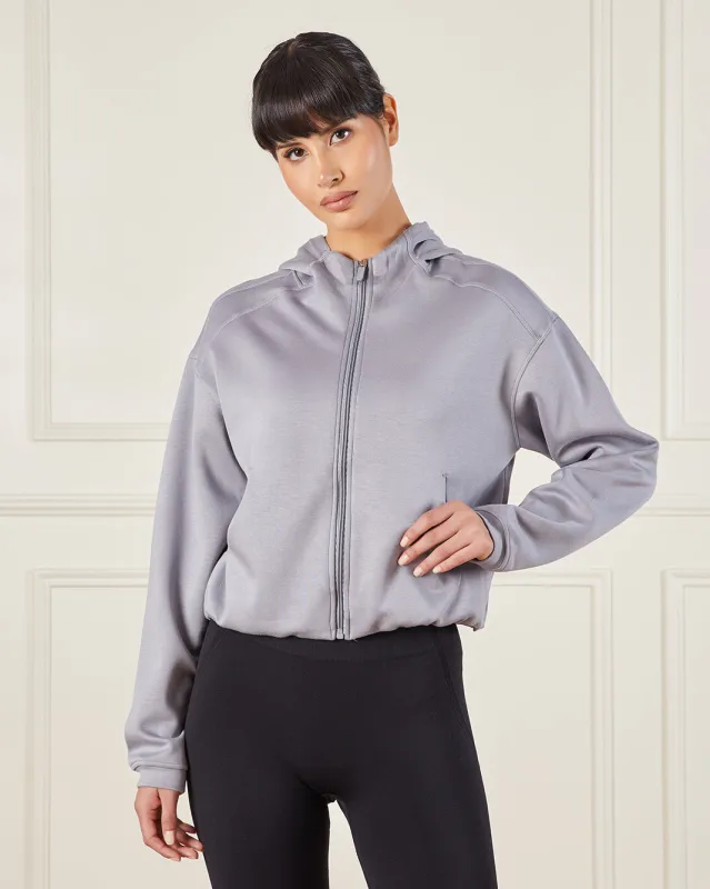 Women Grey Performance Hooded Sweatshirt sold by Redtag