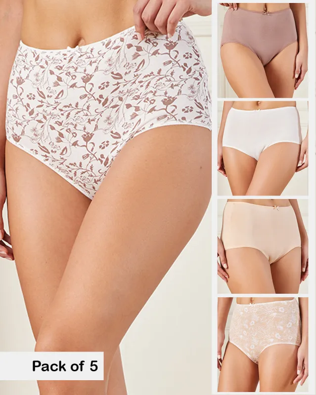 Women Assorted Full Brief Set (Pack of 5) sold by Redtag