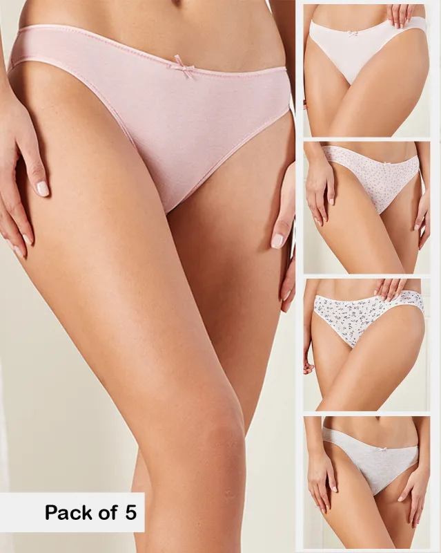 Women Assorted Bikini Brief Set (Pack of 5) sold by Redtag